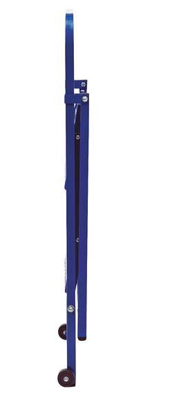 36 in H Steel Folding Rolling Ladder, 2 Steps