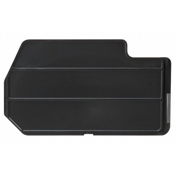 Plastic Divider, Black, 4 in L, 5/16 in W, 4 in H