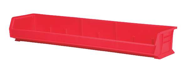 Hang & Stack Storage Bin, Blue, Plastic, 8 5/8 in L x 33 in W x 6 in H, 80 lb Load Capacity
