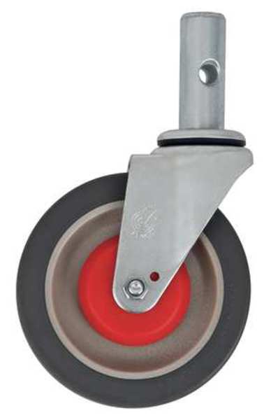 Swivl Stem Castr, Polyurthan, 5 in., 500 lb