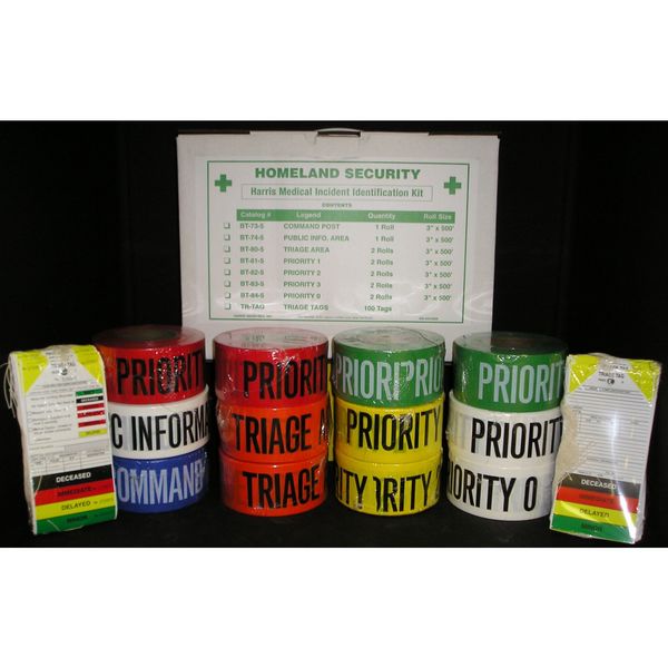 Incident ID Kit, Medical, 500 ft x 3 In