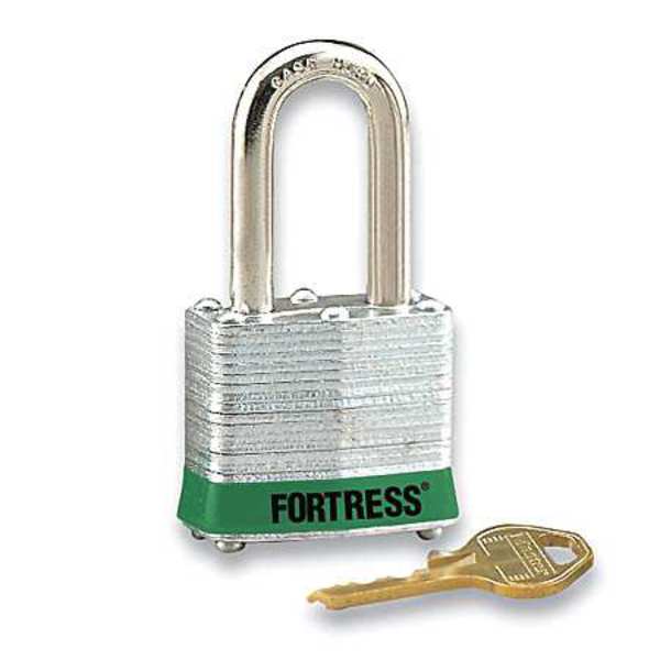 Lockout Padlock, KD, Green, 1-1/4