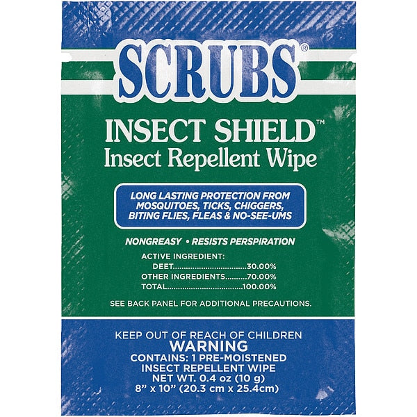 Insect Repellent, Wipes, PK100