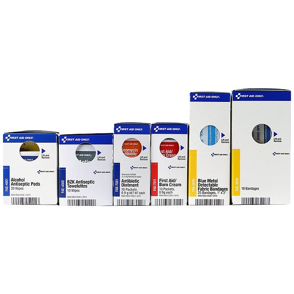 First Aid Kit Refill, White, 8 in H, 9 in W