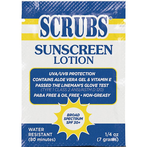 Sunscreen Lotion, Foil Pack, 7g, PK100