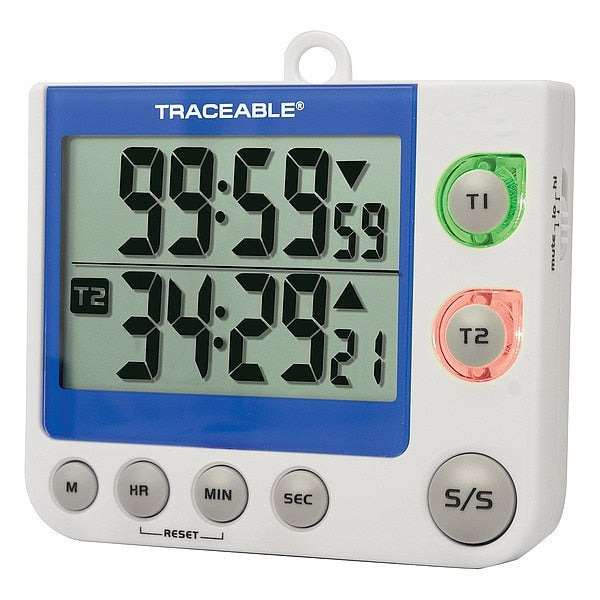 LED, Flash, Big Digit 2-Channel Timer