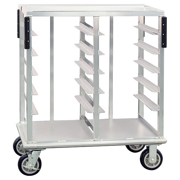 Meal Delivery Cart, 42 3/4 in H, Aluminum