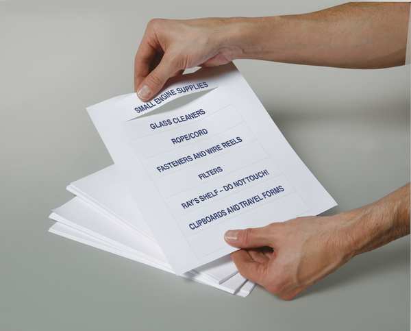 Label Replacement Insert Sheets, PK50