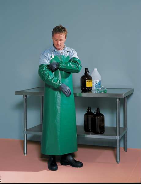 Safetyflex Bib Apron, Green, 48L x 38W In