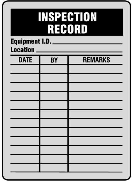 Test Rcd Tag, 4-1/4 x 3 In, Bk/Wht, PK25