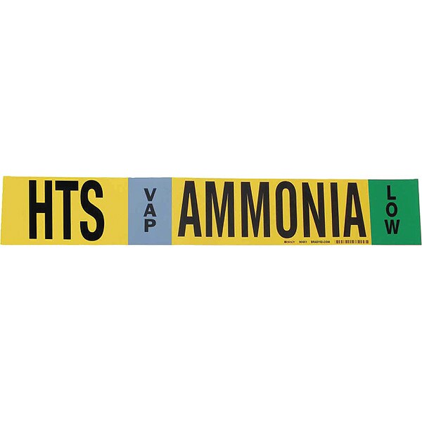 Ammonia Pipe Marker, HTS, 8In and Above, 90451