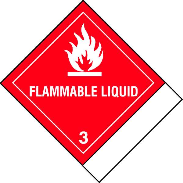 Flammable Liquid Shipping Labels 4-1/2