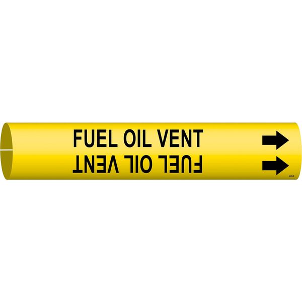 Pipe Markr, Fuel Oil Vent, 1-1/2to2-3/8 In