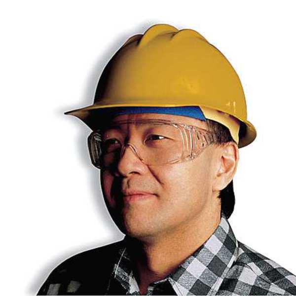 Front Brim Hard Hat, Type 1, Class C, Ratchet (6-Point), Yellow
