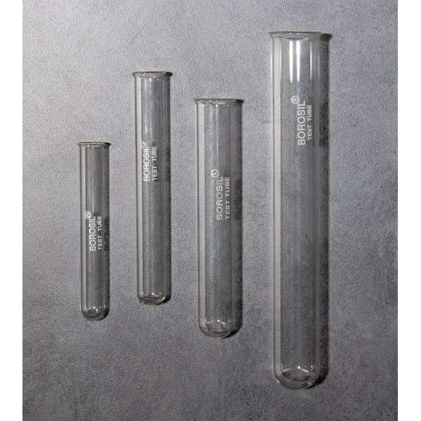 Glass Test Tube without Rim, 10x75mm, Pk72