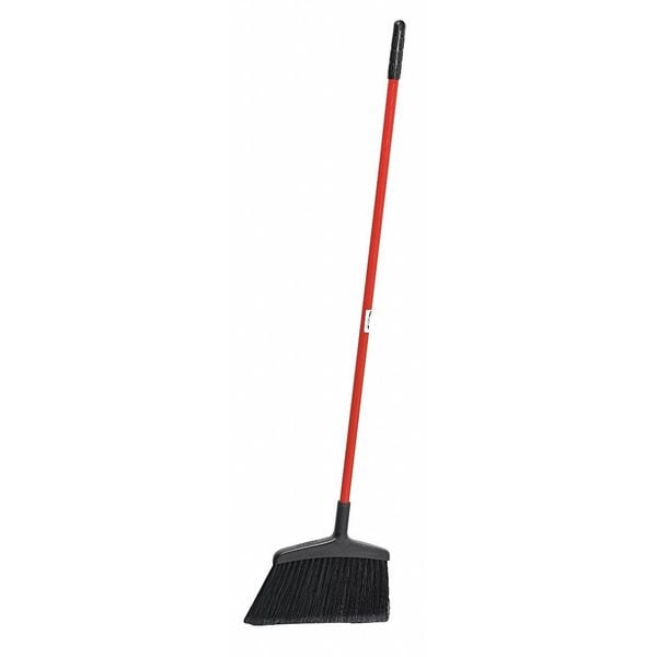 15 in Sweep Face Angle Broom, Black, 55