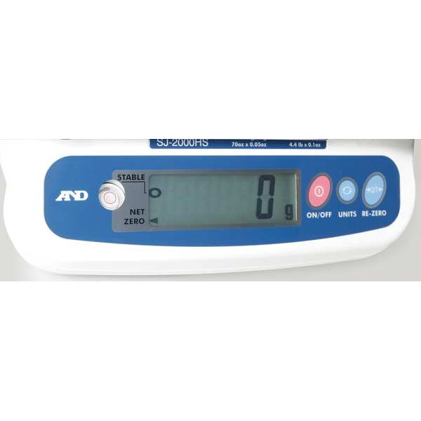 Digital Compact Bench Scale 2000g/4.4 lb. Capacity