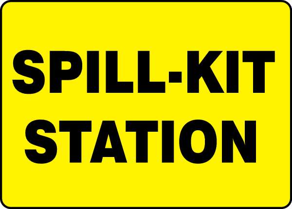 Spill Control Sign, 7