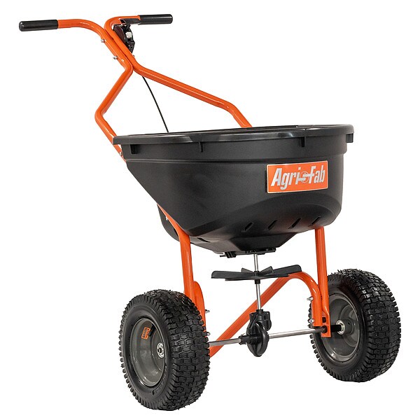 Push Spreader, Pneumatic, 110 lb, Cable