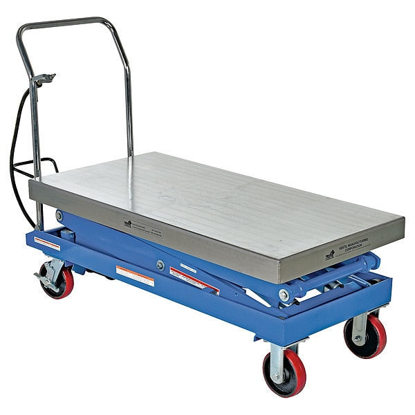 Air Hydraulic Steel Cart, 1500 lb. Cap, 24
