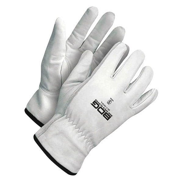 Grain Pearl Goatskin Driver, Size L