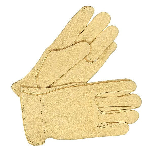 Grain Deerskin Driver Ladies Tan, Shrink Wrapped, Size S