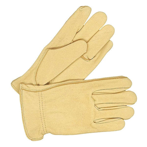 Grain Deerskin Driver Ladies Tan, Size M