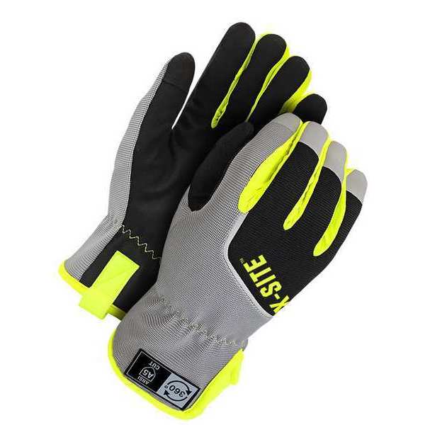 Mechanics Gloves, XS, Black, Gray, Yellow