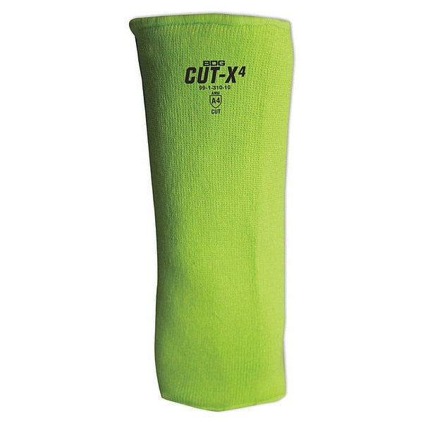HiViz Green Cut Resistant Sleeve, Size 12