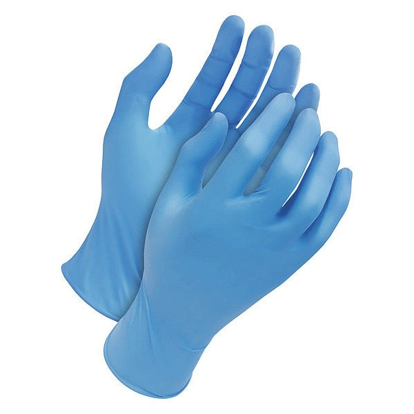 Disposable Gloves, Nitrile, Blue, 100 PK