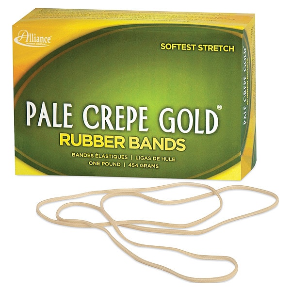 Rubber Bands, Size#117B, Pale Crepe Gold
