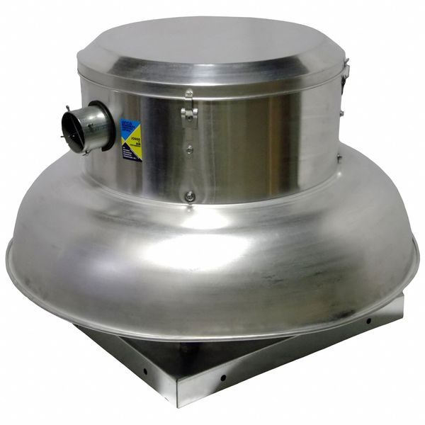 Downblast Exhauster, 16-1/2 in Wheel Dia.
