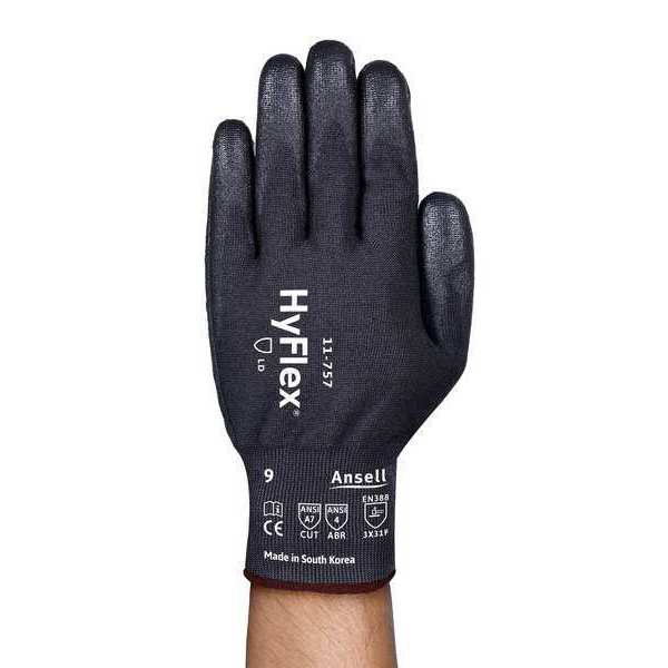 Cut Resistant Glove, 10, 18G Blck, PR