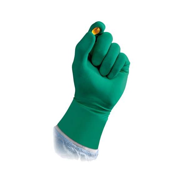 Sterile Disposable Neoprene Glove with Low Allergy Potential, Neoprene, Green, ( 6 ), 200 PK