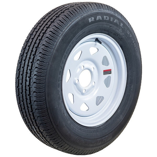 Trailer Tire Wheel Assembly, 15x5 5-4.5