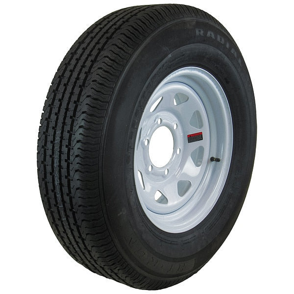 Trailer Tire Wheel Assembly, 15x6 6-5.5