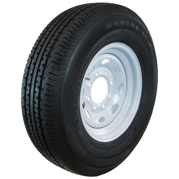 Trailer Tire Wheel Assembly, 16x6 8-6.5