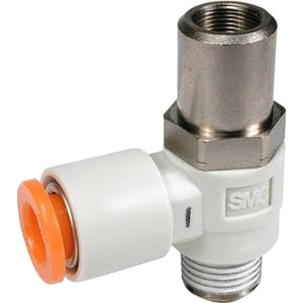 Flow Control Valve, 5/32 In Tube, 1/4 In