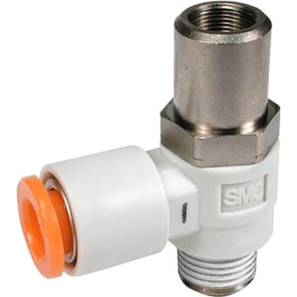 Flow Control Valve, 1/4 In Tube, 1/8 In