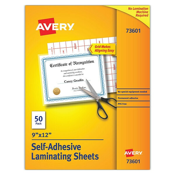 Laminate Sheet, 9 x 12, PK50