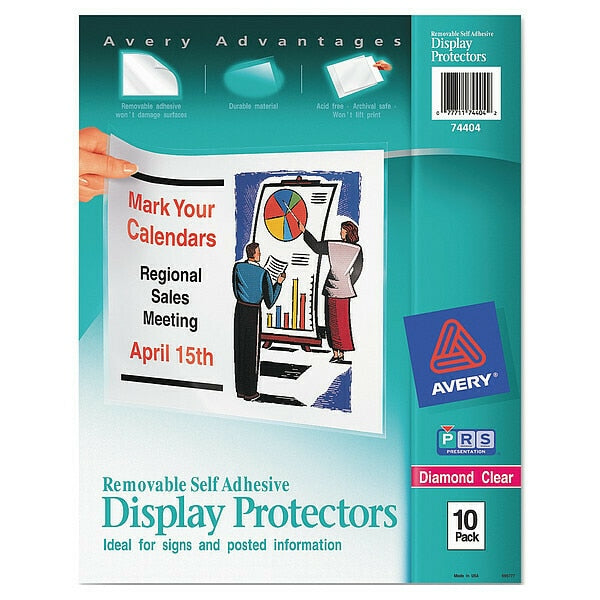 Display Sheet Protector, Clear, PK10