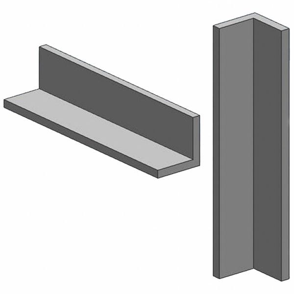 Carbon Steel Angle, 12 in L, 3 in W
