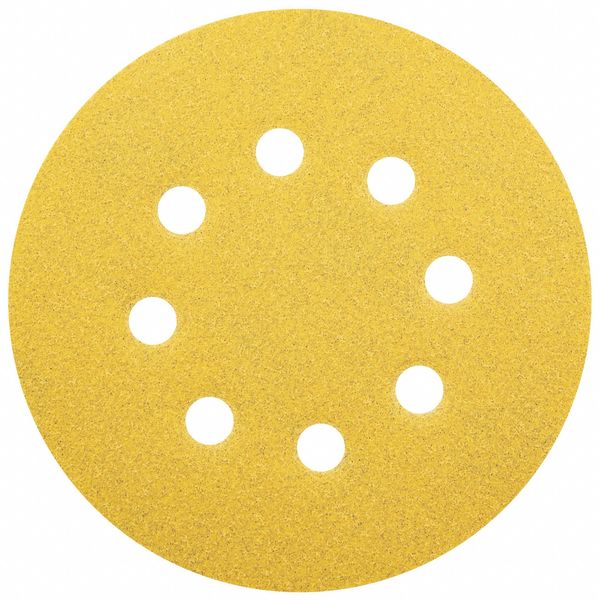 Hook-and-Loop Sanding Disc, 5 in Dia, PK50