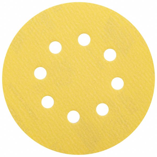 Hook-and-Loop Sanding Disc, 5 in Dia, PK50