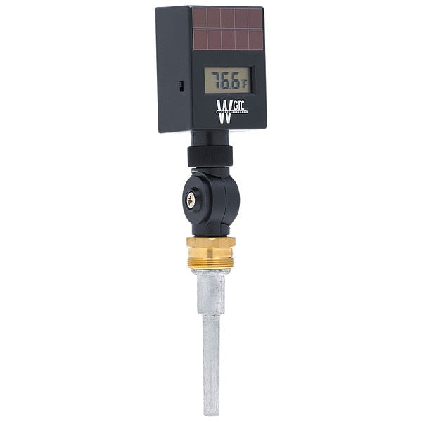Thermometer, Solar Light, 3/4