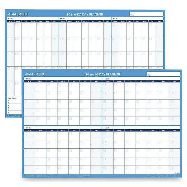 Undated Wall Planner, Erasable