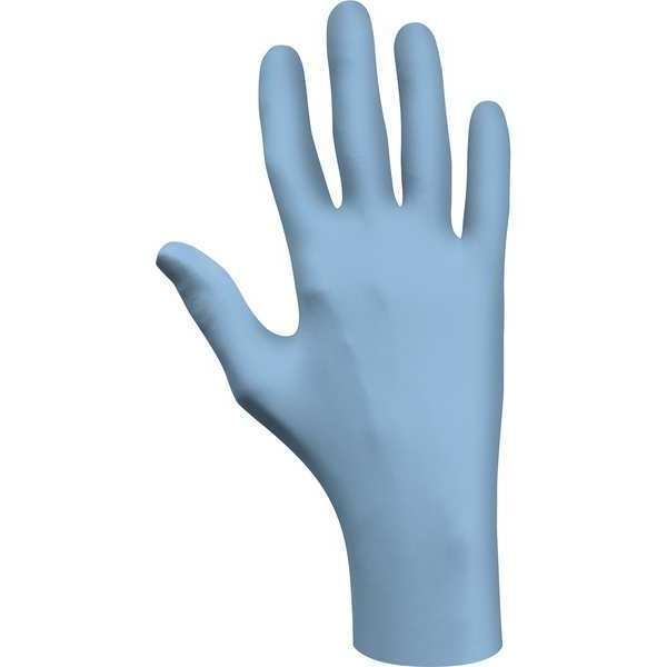 Disposable Gloves, Nitrile, Powdered, Light Blue, S, 100 PK