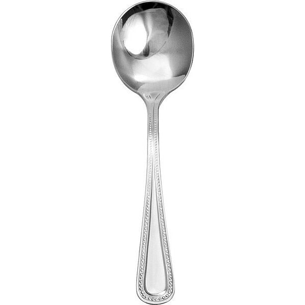 Bouillon Spoon, 6 1/8 in L, Silver, PK12