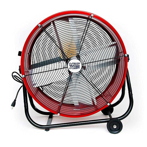 Barrel Fan, Air Mover, Air Circulator 24 in. Non-Oscillating, 120 V, 2,800 / 4,000 CFM