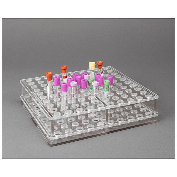 Blood Tube Carrier Rack, 2 1/2 in H, PETG